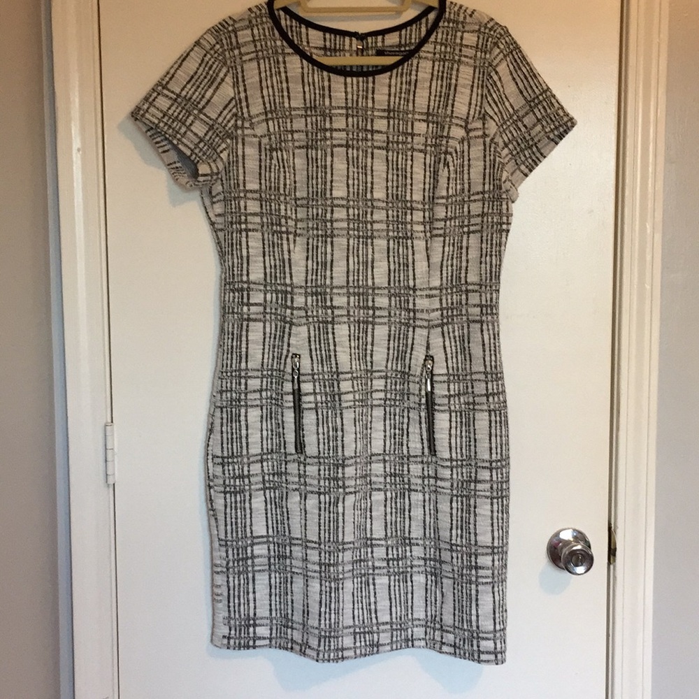 Black & White Tweed Dress